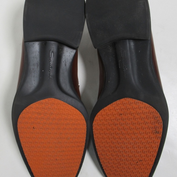 Santoni Men's Dark Brown Leather Easy Loafer Size 13 US / 12 UK / 48 EU - Picture 7 of 12